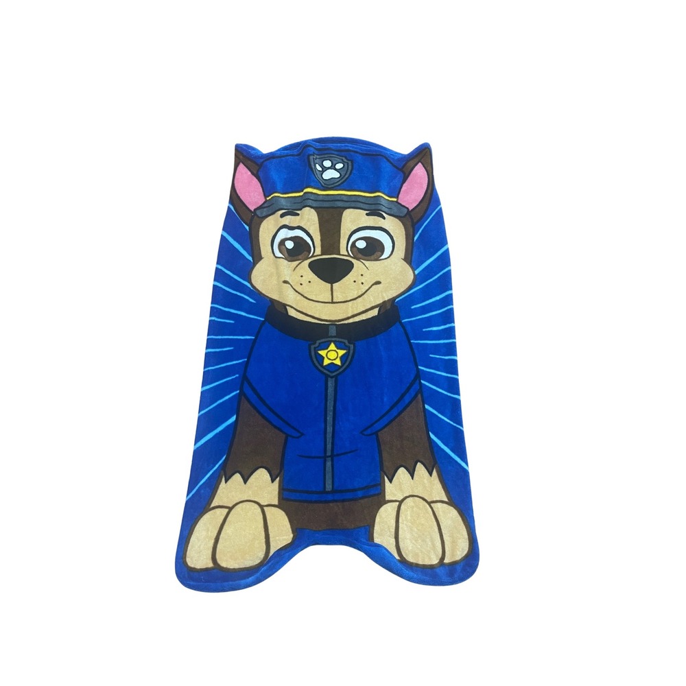 Rare Nickelodeon Paw Patrol Chase‎ Character Plush Cuddle Up Slumber Blanket